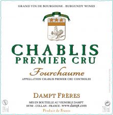 Vignobles Dampt Chablis 1er Cru Fourchaume 2018 (6605)