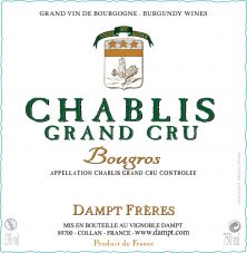 Vignobles Dampt Chablis Bougros Grand Cru 2018 (6606)