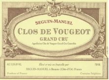 Seguin-Manuel Clos Vougeot Grand Cru 2018 (6866)