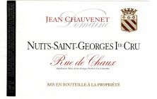 Domaine Jean Chauvenet NuitsStGeorges 1er Cru Rue de Chaux 2013 (2504)