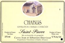 Jean and Sebastien Dauvissat Chablis Saint Pierre MAGNUM 2007 (7664)