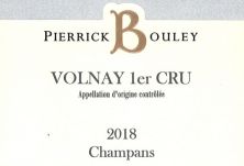 Domaine Pierrick Bouley Volnay 1er Cru Champans 2018 (7130)