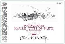 Domaine Gilbert et Christine Felettig Hautes Cotes de Nuits Rouge 2018 Case of 12 Bottles (12x 6461)
