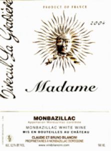Chateau Tirecul la Graviere Monbazillac MADAME 2009 500ml (1667)