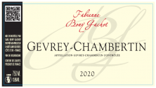 Domaine Bony Gachot Gevrey-Chambertin 2020 (8007)