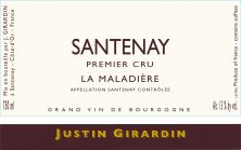Domaine Justin Girardin Santenay 1er Cru Maladiere 2018 (6507)