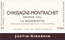 Domaine Justin Girardin Chassagne-Montrachet 1er Cru La Boudriotte rouge 2020 (8592)