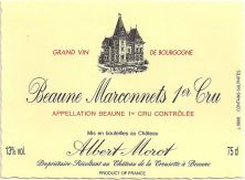 Domaine Albert Morot Beaune 1er Cru Les Marconnets 2018 (6539)