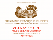 Domaine Francois Buffet Volnay 1er Cru Clos de la Rougeotte Monopole 2020 (7999)