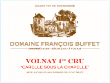 Domaine Francois Buffet Volnay 1er Cru Carelle sous la Chapelle 2020 (7995)
