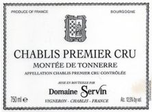 Domaine Servin Chablis 1er Cru Montee de Tonnerre 2018 375ml (6396)