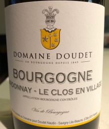 Domaine Doudet Bourgogne Blanc Les Clos en Village 2018 Case of 12 Bottles (12x 6295)