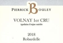 Domaine Pierrick Bouley Volnay 1er Cru Robardelle 2018 (7126)
