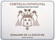 Domaine de la Solitude Chateauneuf-du-Pape Cuvee Cornelia Constanza MAGNUM 2017 (6302)